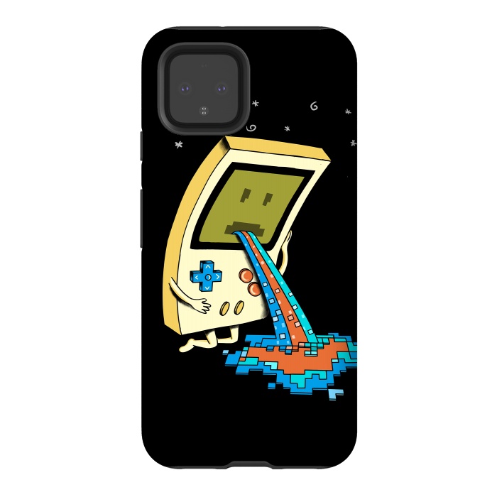 Pixel 4 StrongFit Vomit retro by Coffee Man