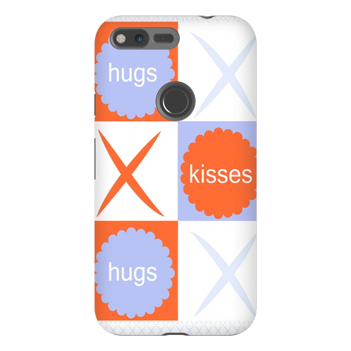 Pixel XL StrongFit X's & O's -Orange/Lavender by Bettie * Blue