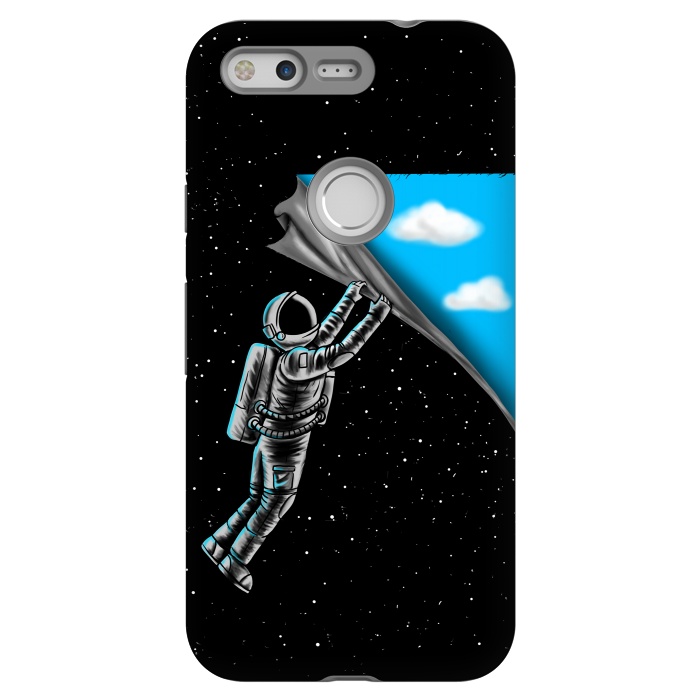 Pixel StrongFit Astronaut open the sky by Coffee Man