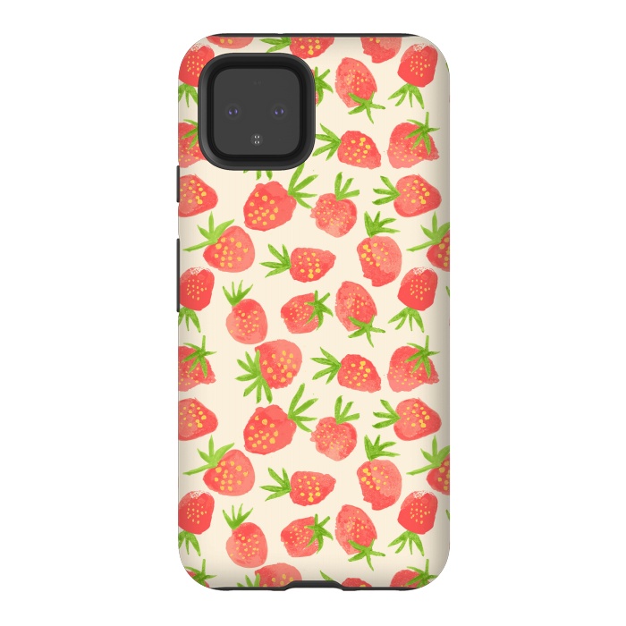 Pixel 4 StrongFit Strawberry by Edith May