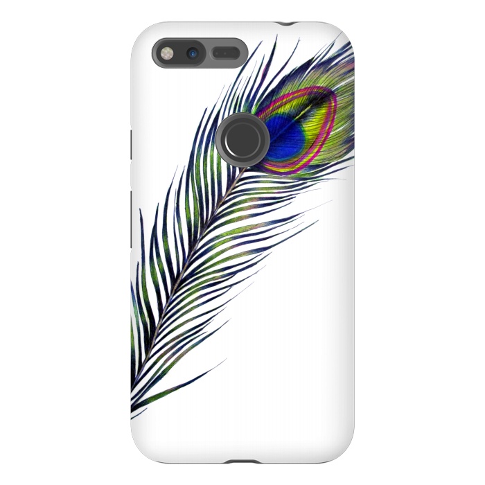 Pixel XL StrongFit The Peacock's Feather by ECMazur 