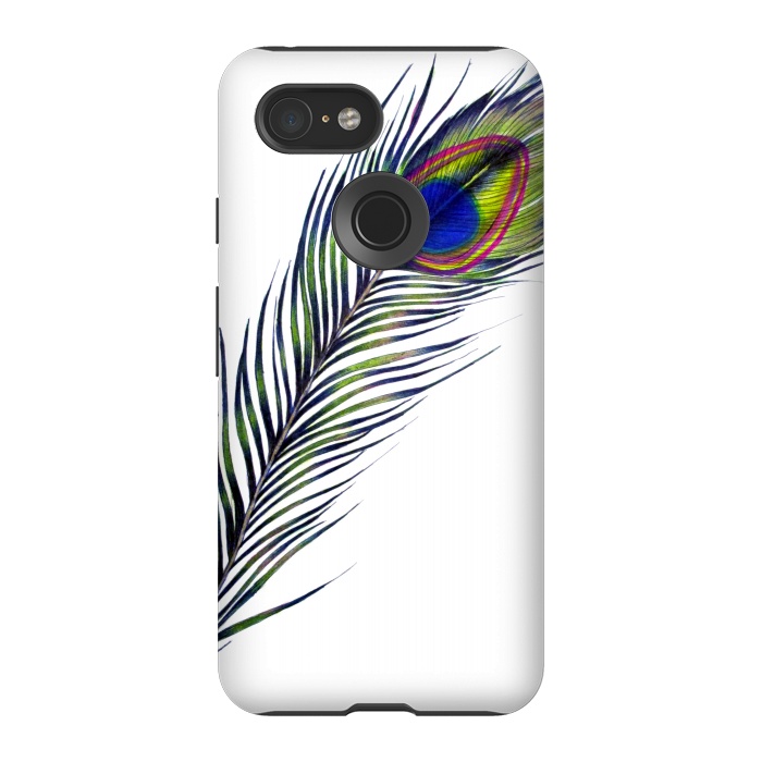 Pixel 3 StrongFit The Peacock's Feather by ECMazur 