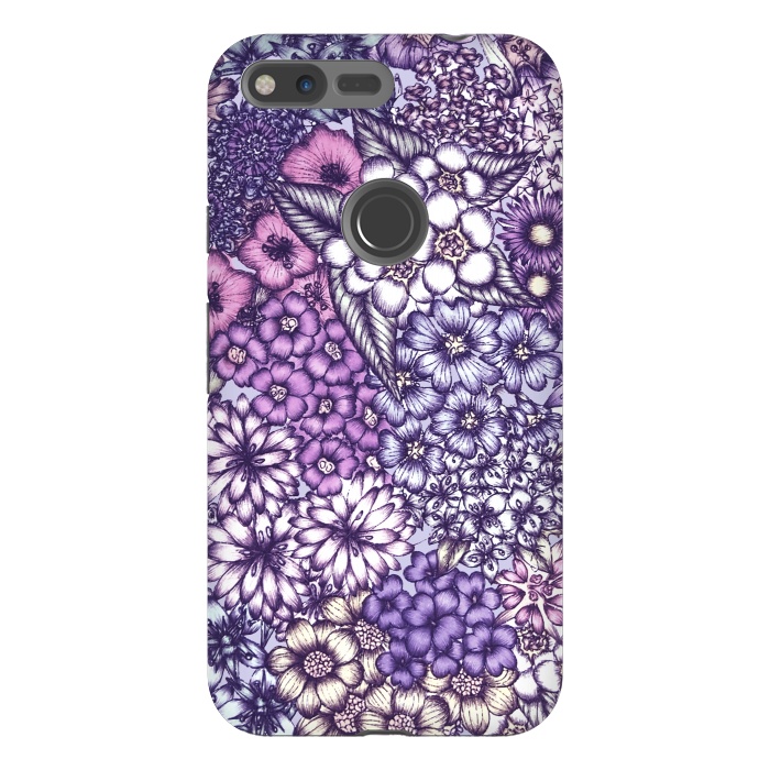 Pixel XL StrongFit Faded Blossoms by ECMazur 