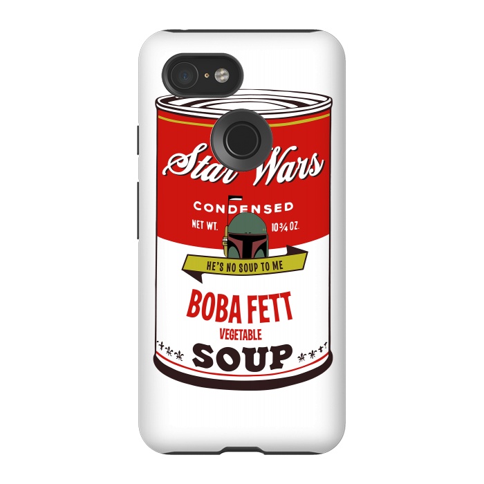 Pixel 3 StrongFit Star Wars Campbells Soup Boba Fett by Alisterny