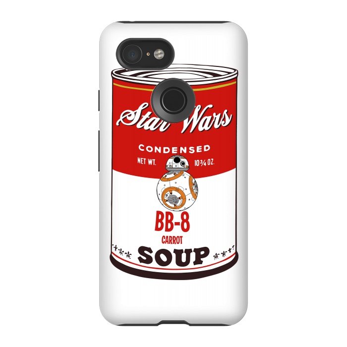 Pixel 3 StrongFit Star Wars Campbells Soup BB-8 by Alisterny