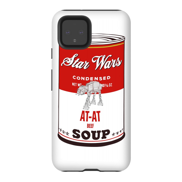 Pixel 4 StrongFit Star Wars Campbells Soup At-At by Alisterny