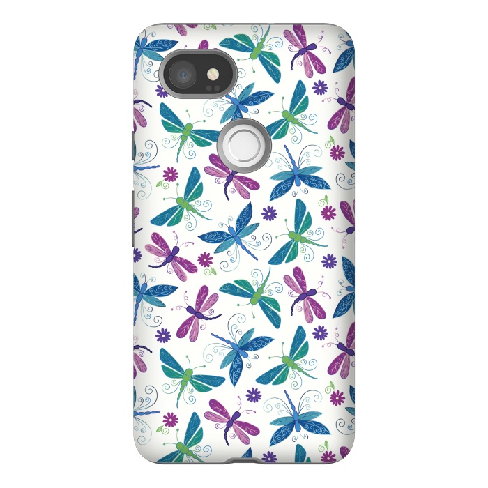 Pixel 2XL StrongFit Dragonflies by TracyLucy Designs