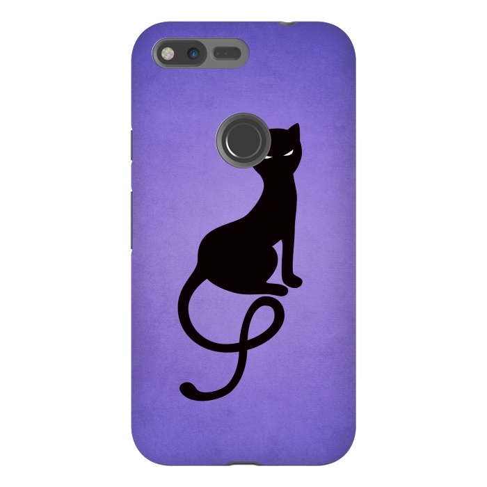 Pixel XL StrongFit Purple Gracious Evil Black Cat by Boriana Giormova