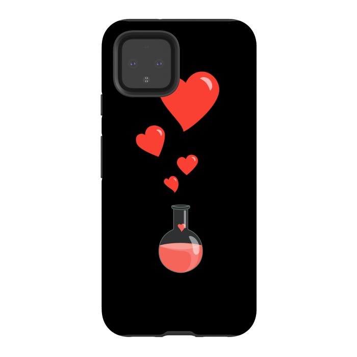 Pixel 4 StrongFit Flask Of Hearts Love Chemistry by Boriana Giormova