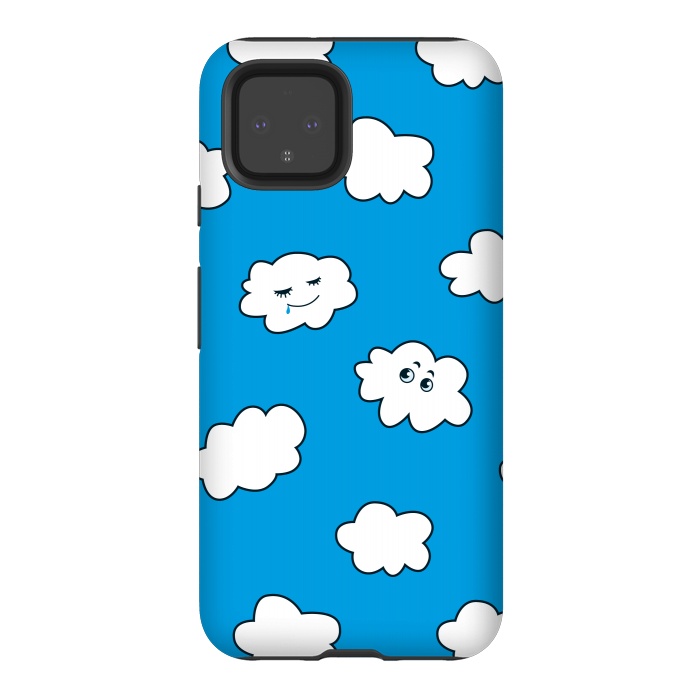 Pixel 4 StrongFit Funny Cartoon Clouds by Boriana Giormova