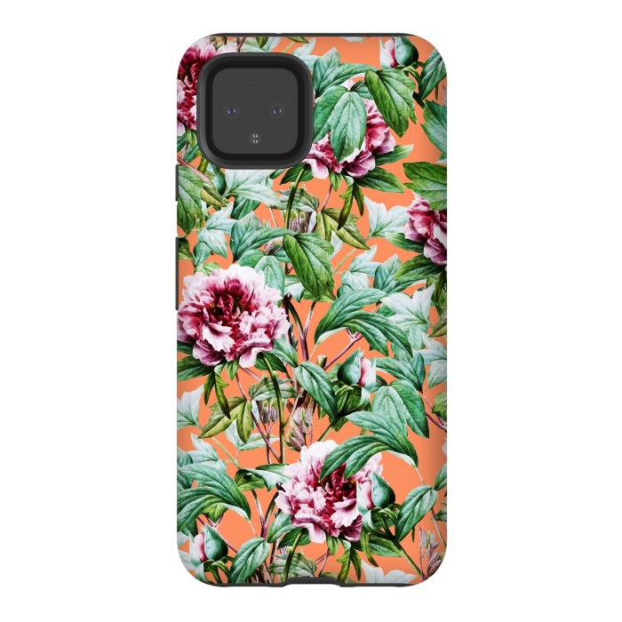 Pixel 4 StrongFit Frosty Florals V2 by Uma Prabhakar Gokhale