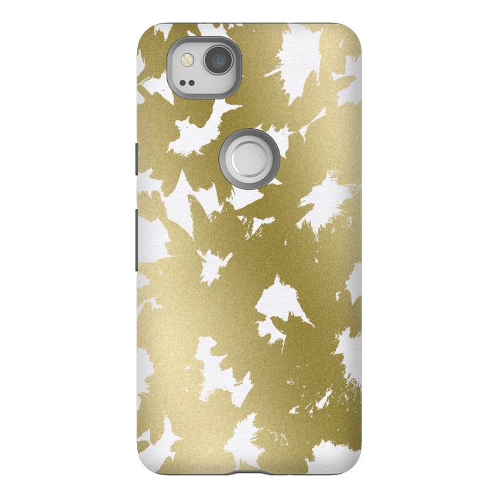 Pixel 2 StrongFit Gold Floral by Caitlin Workman