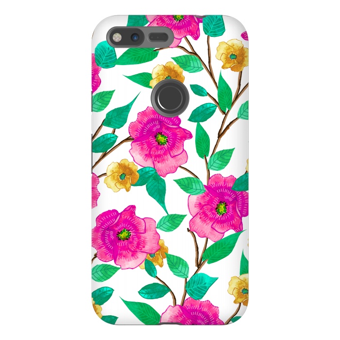 Pixel XL StrongFit Floral Forever by Uma Prabhakar Gokhale