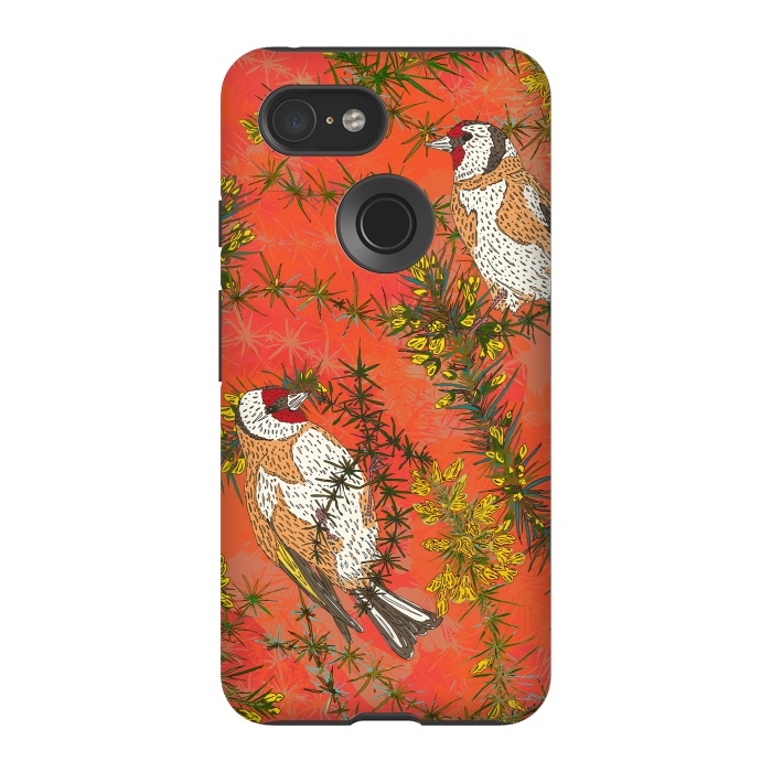 Pixel 3 StrongFit Goldfinches in Gorse by Lotti Brown