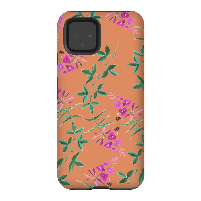 Pixel 4 StrongFit Floral Vines V2. by Zala Farah