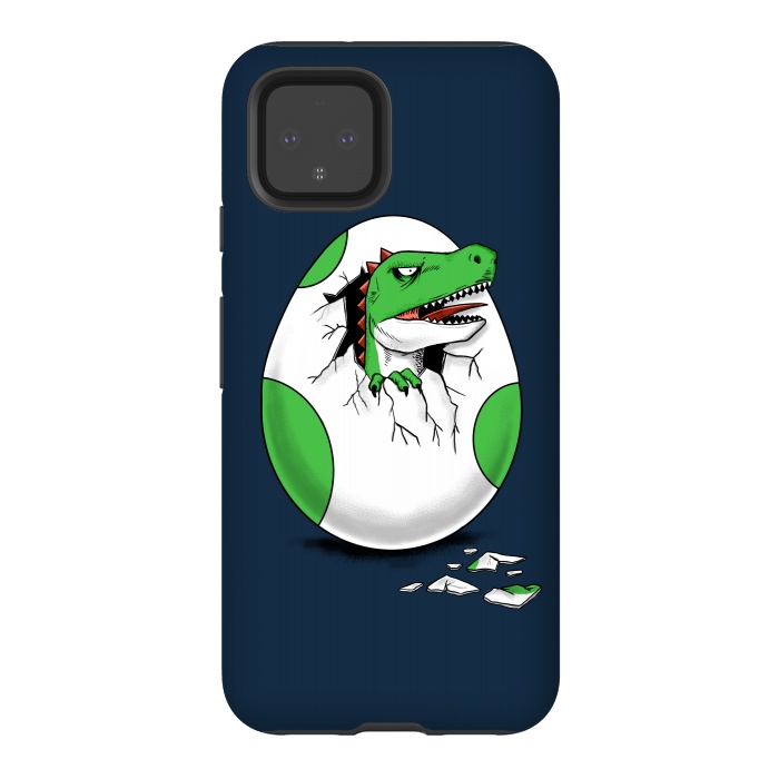 Pixel 4 StrongFit Dinosaur egg by Coffee Man