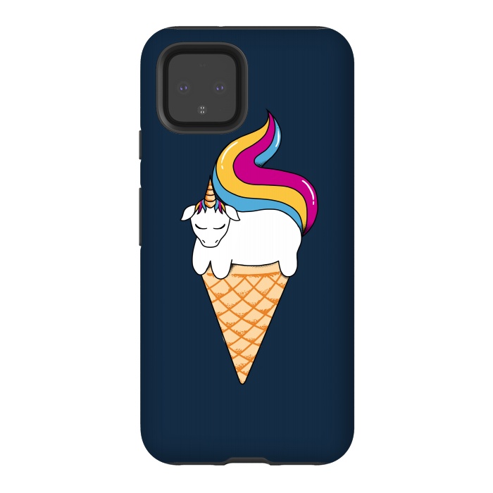 Pixel 4 StrongFit uni-cone blue by Coffee Man