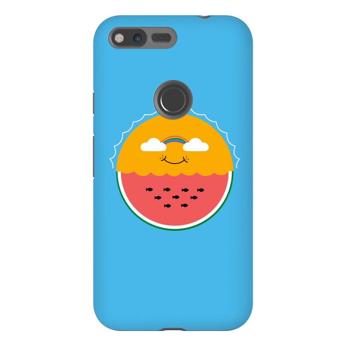 Pixel XL StrongFit Sun and Watermelon by Coffee Man