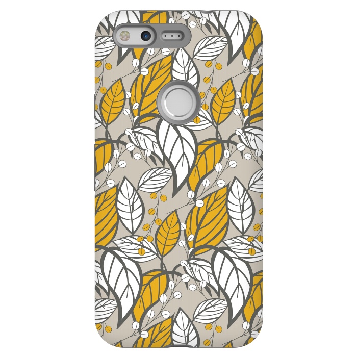 Pixel StrongFit Seamless floral pattern with hand drawn leaves by Jelena Obradovic