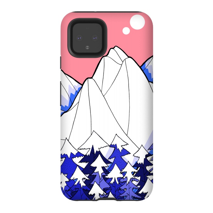Pixel 4 StrongFit The deep blue forests of the mountains by Steve Wade (Swade)