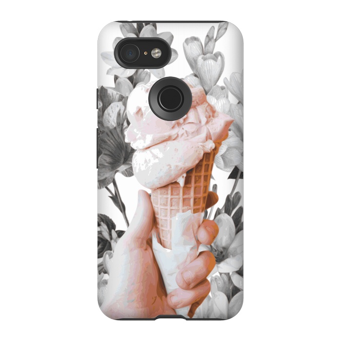 Pixel 3 StrongFit Floral Ice-Cream by Zala Farah