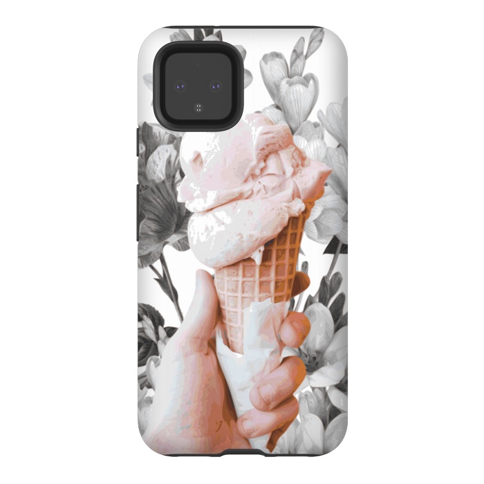 Pixel 4 StrongFit Floral Ice-Cream by Zala Farah