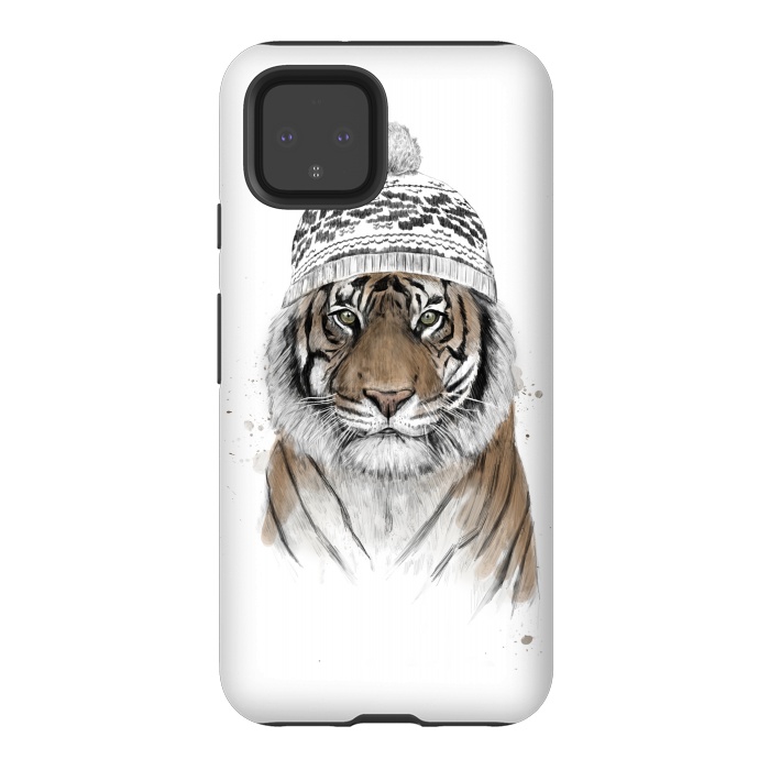 Pixel 4 StrongFit Siberian tiger by Balazs Solti