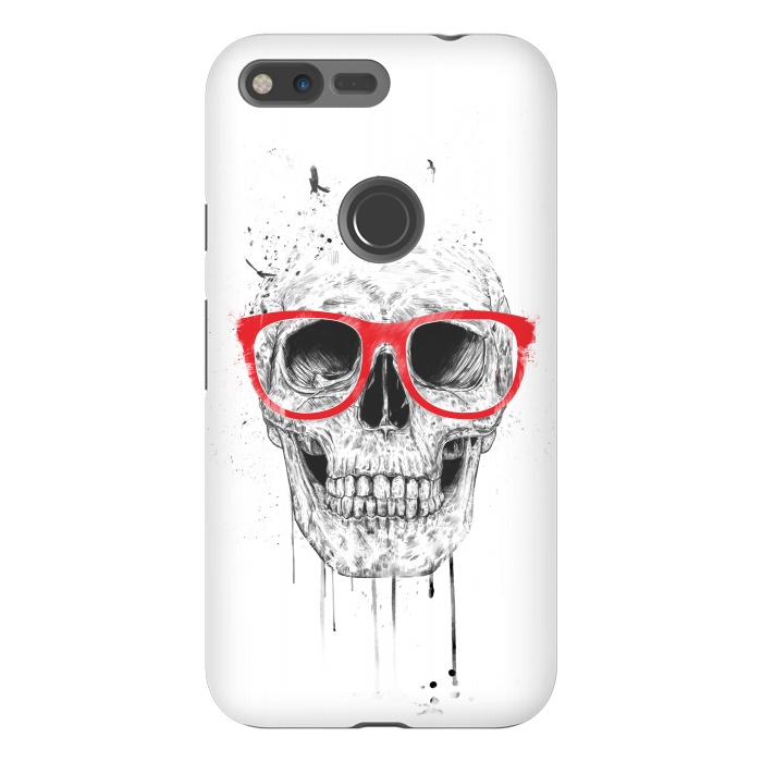 Pixel XL StrongFit Skull with red glasses by Balazs Solti