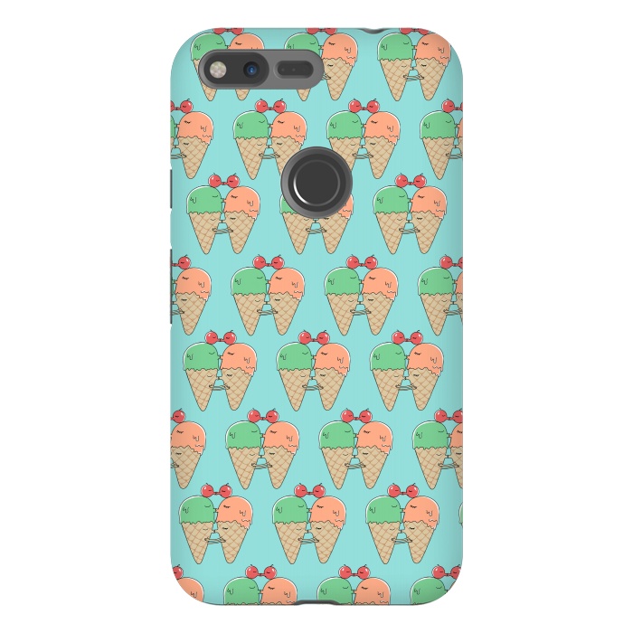 Pixel XL StrongFit Sweet Kiss Pattern by Coffee Man