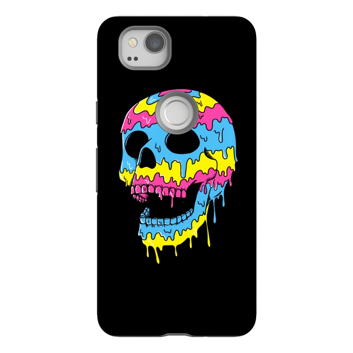 Pixel 2 StrongFit Melted Skull by Coffee Man