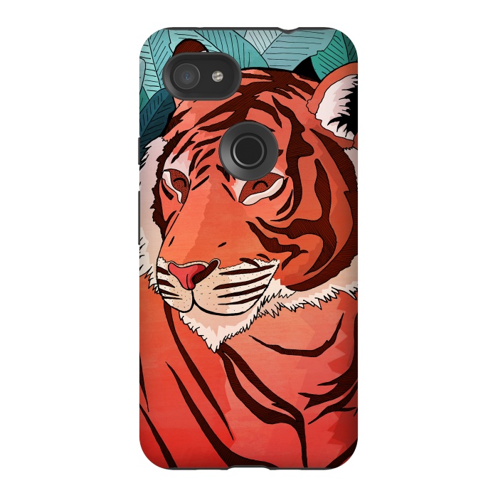 Pixel 3AXL StrongFit Tiger in the jungle  by Steve Wade (Swade)
