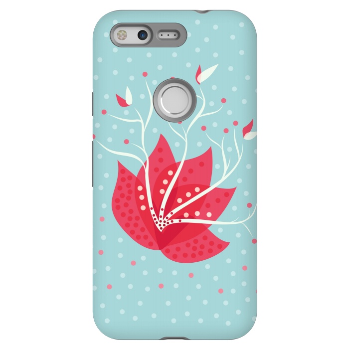 Pixel StrongFit Exotic Pink Winter Flower by Boriana Giormova