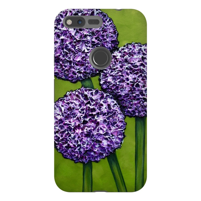 Pixel XL StrongFit Purple Allium by Denise Cassidy Wood