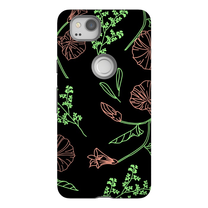 Pixel 2 StrongFit floral design 3 by MALLIKA