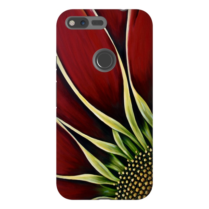 Pixel XL StrongFit Red Gazania II by Denise Cassidy Wood