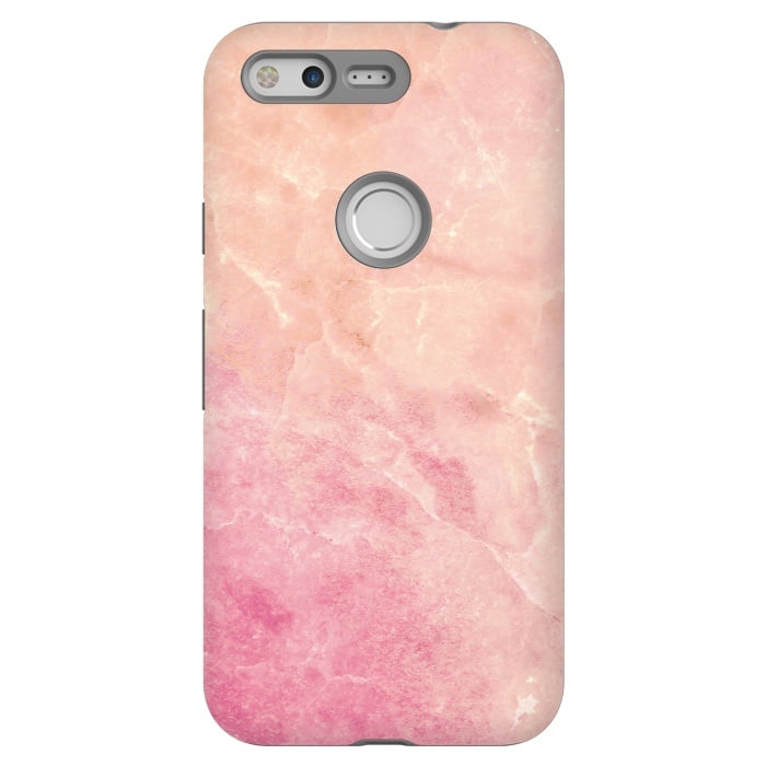 Pixel StrongFit Peach pink marble by Oana 