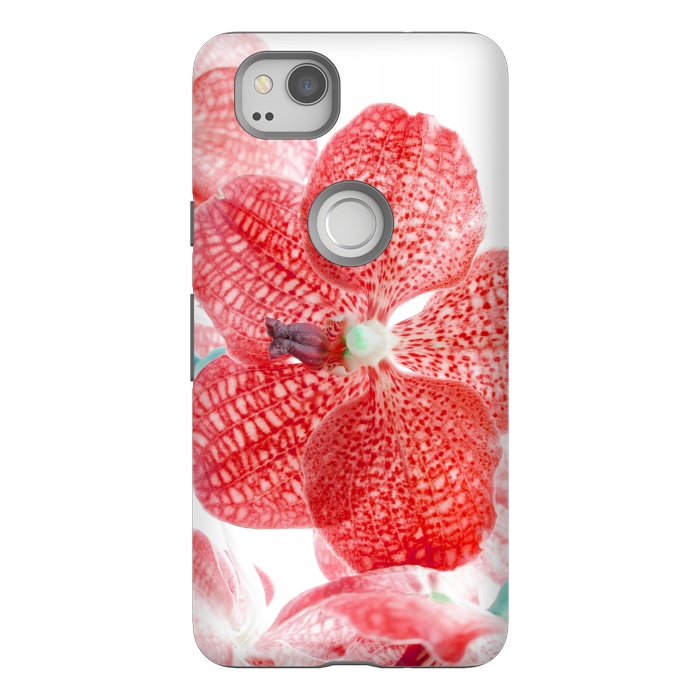 Pixel 2 StrongFit Red Natures Flower by Bledi