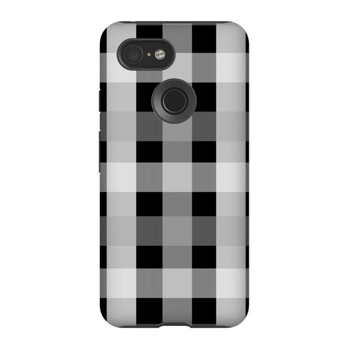 Pixel 3 StrongFit black and white checks by MALLIKA