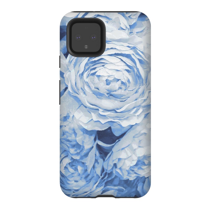 Pixel 4 StrongFit Blue roses by Julia Grifol