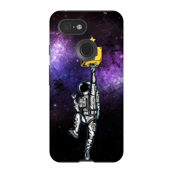 Pixel 3 StrongFit Astronaut and Star by Coffee Man