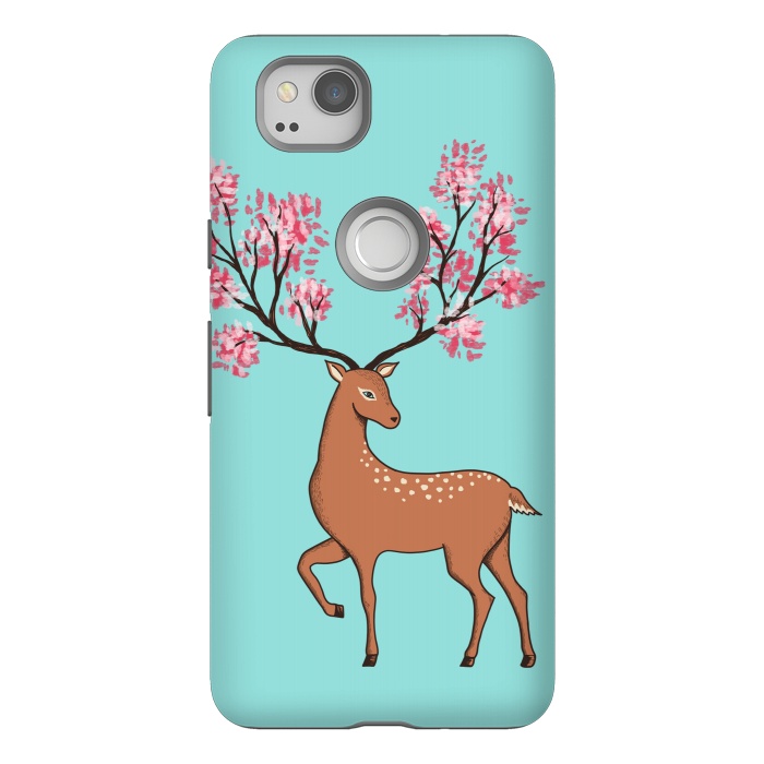 Pixel 2 StrongFit Natural Deer by Coffee Man
