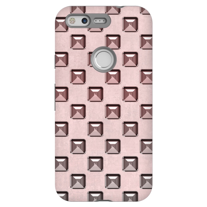 Pixel StrongFit Soft Pink Shiny Gemstones by Andrea Haase