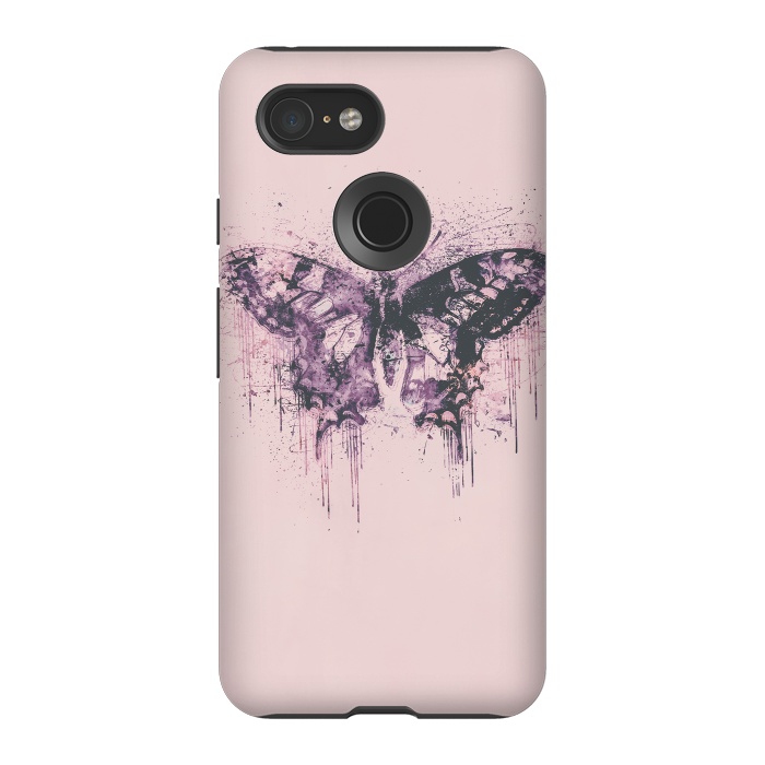 Pixel 3 StrongFit Artsy Butterfly  by Andrea Haase