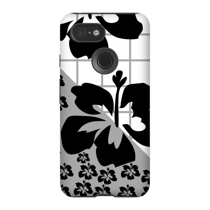 Pixel 3 StrongFit FLORAL PATTERN WITH CHECKS by MALLIKA