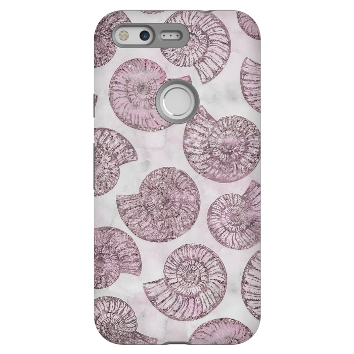 Pixel StrongFit Soft Pink Fossils  by Andrea Haase