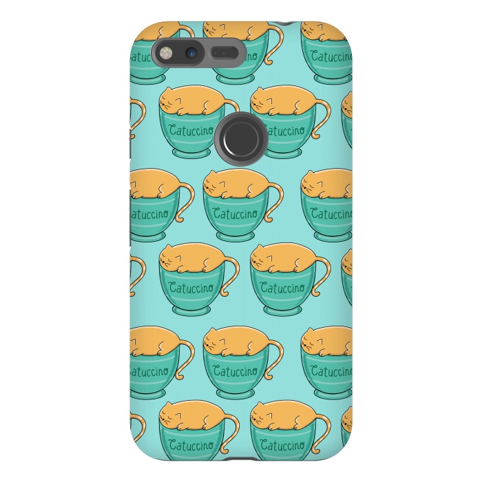 Pixel XL StrongFit Catuccino Pattern by Coffee Man