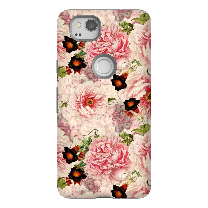 Pixel 2 StrongFit Victorian Vintage Roses by  Utart
