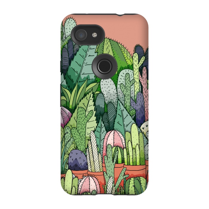 Pixel 3A StrongFit Cactus Garden by Steve Wade (Swade)