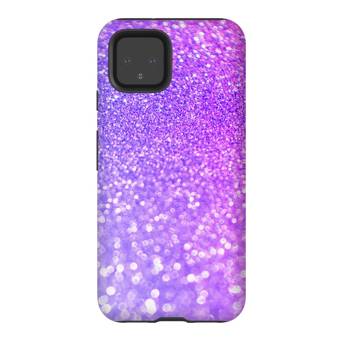 Pixel 4 StrongFit Purple Pink Glitter Dream by  Utart