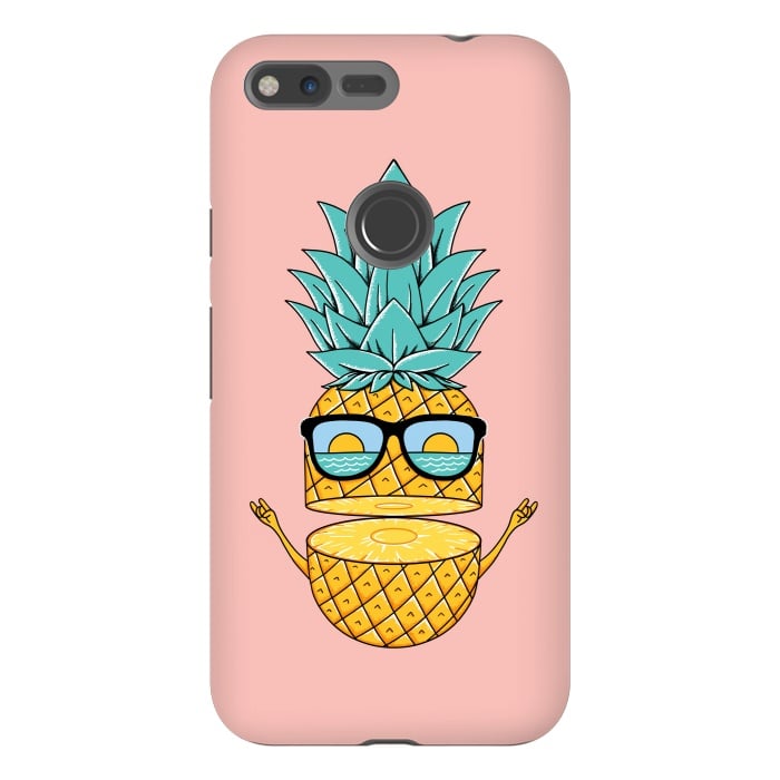 Pixel XL StrongFit Pineapple Sunglasses Pink by Coffee Man